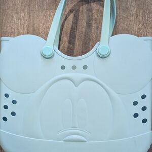 Disney Bioworld Mickey Face Teal Tote Bag